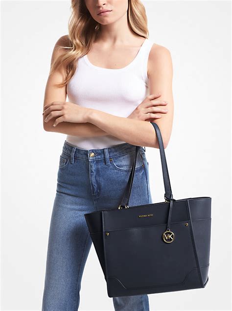 michael kors harrison large leather tote bag|michael kors neverfull tote.